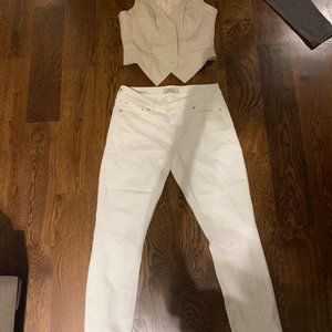Lucky brand white jeans